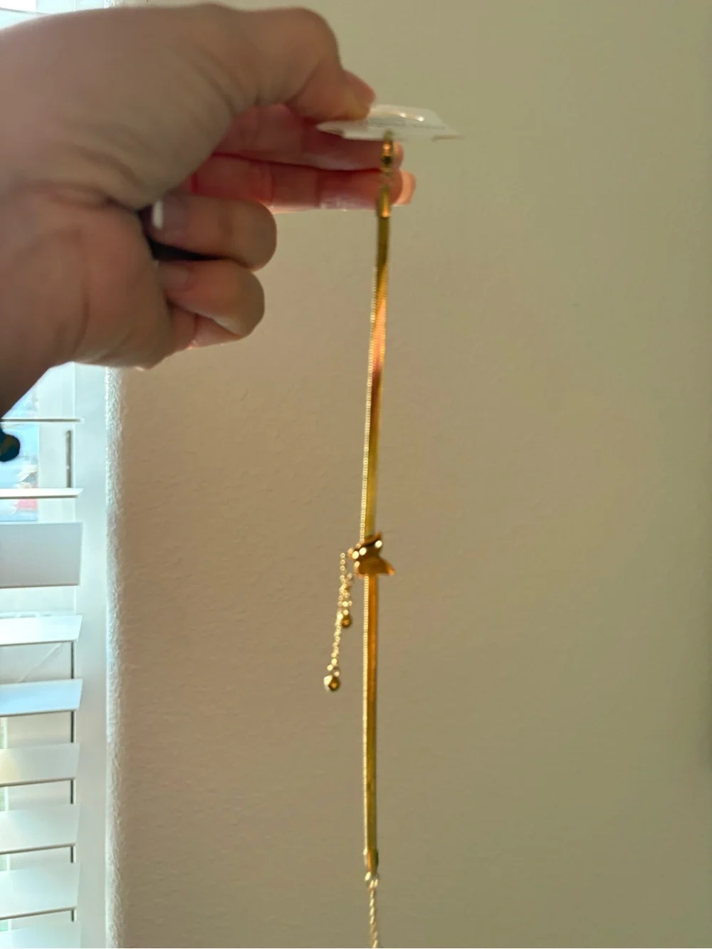 Gold Decorative Pull Cord with Star Accent
